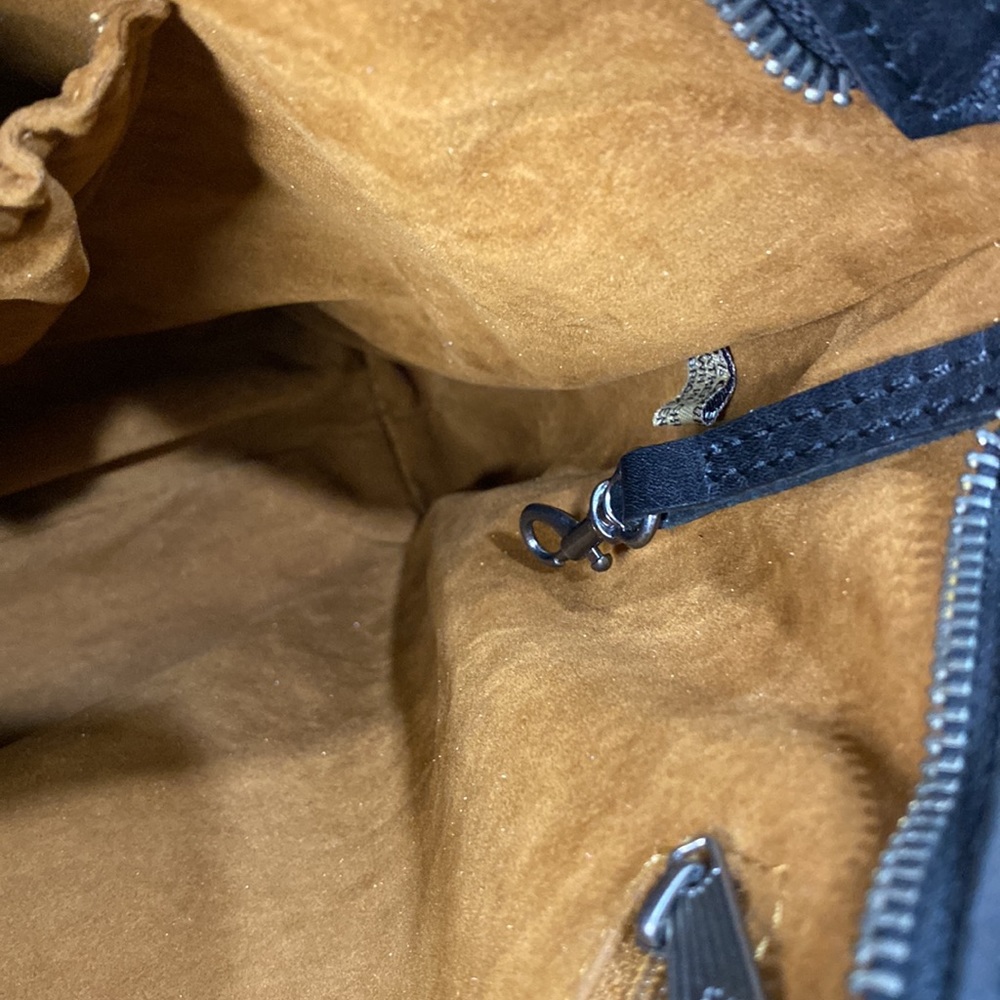 PATRICIA NASH Black Leather “Poppy Tote” (Heritage Collection) Bag - Picture 12 of 14